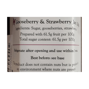 Garden Pantry Gooseberry & Strawberry Jam 230g